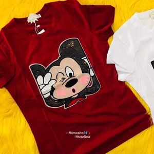 Maybe Wang Mickey Juniors Women T-Shirt Size M New